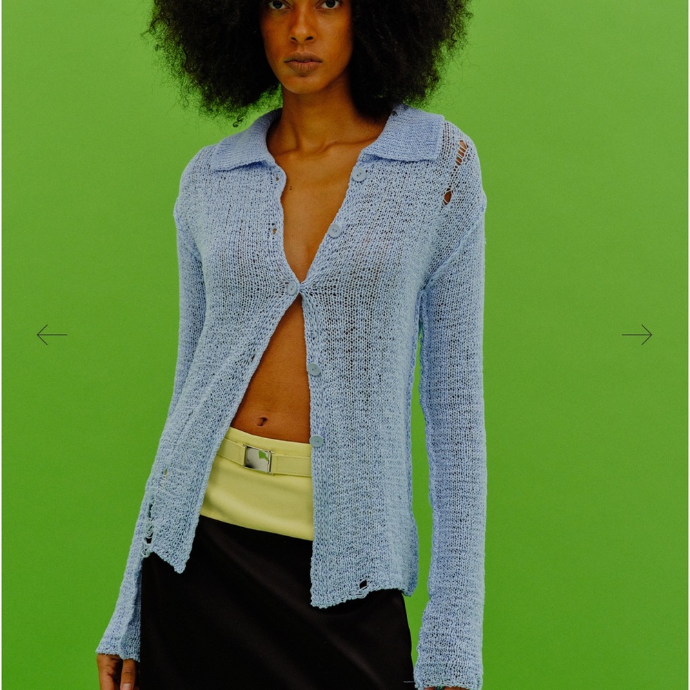 Source Unknown Crochet Open Knit Top - Picture 4 of 6